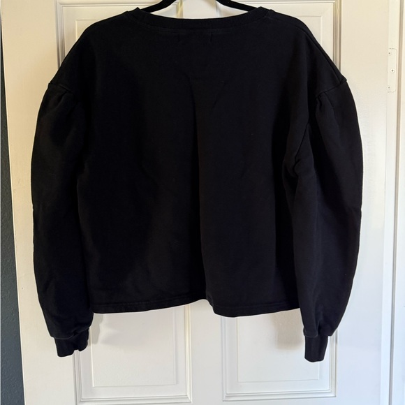 Jak & Rae Women’s sweatshirt Embroidered Floral Black size M - Picture 3 of 4